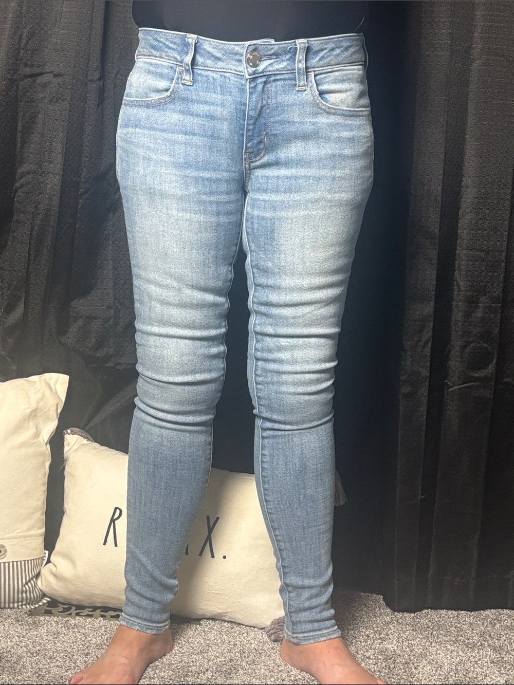 American Eagle Outfitters Light Blue Skinny Jeggings